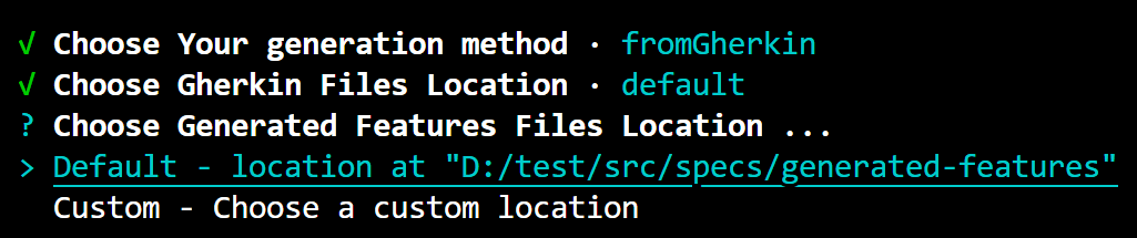 Generated-Features-Files-Location