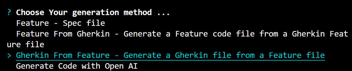 Gherkin-From-Feature