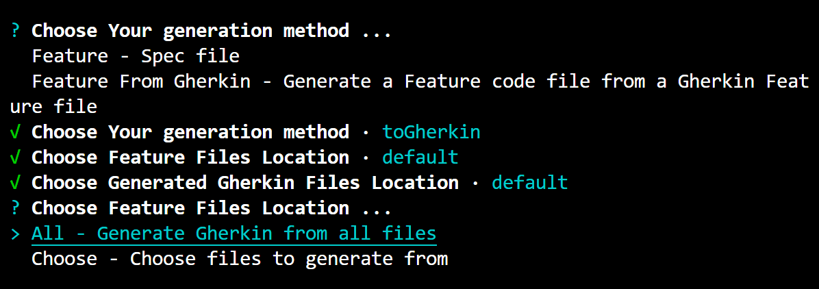 What-to-Generate-Gherkin