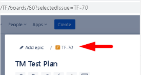 Picture of selected issue: TM test plan